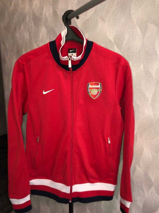 Футбольная кофта олимпийка зип худи Nike F.C. Arsenal