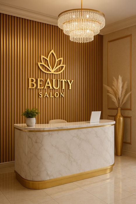 Recepcja luksusowa  do salonu beauty