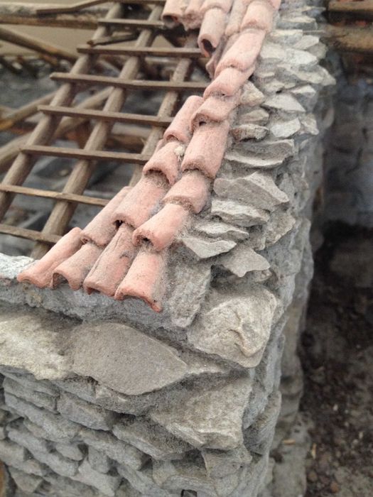 Maquete em materiais naturais