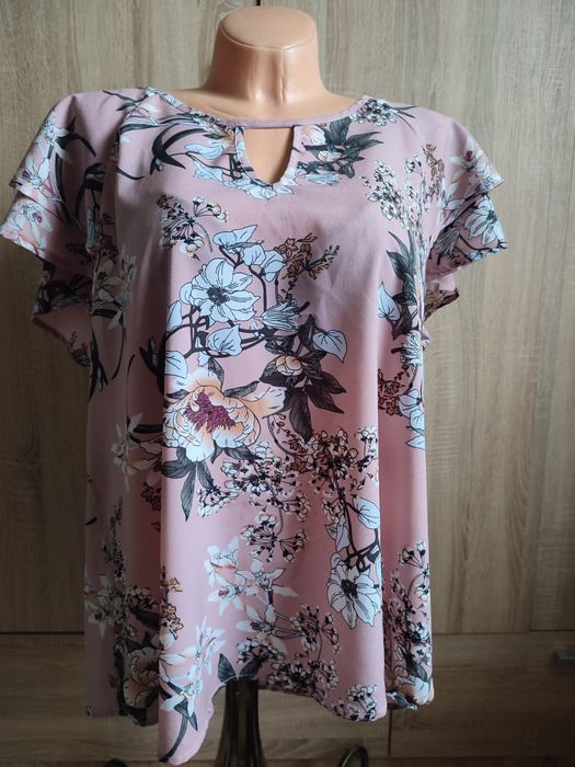 Bluzka damska w kwiaty XL