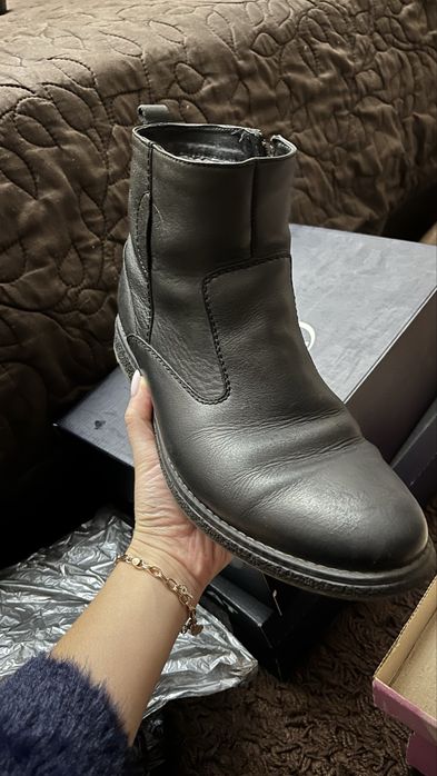 Сапоги зимнее кожаные