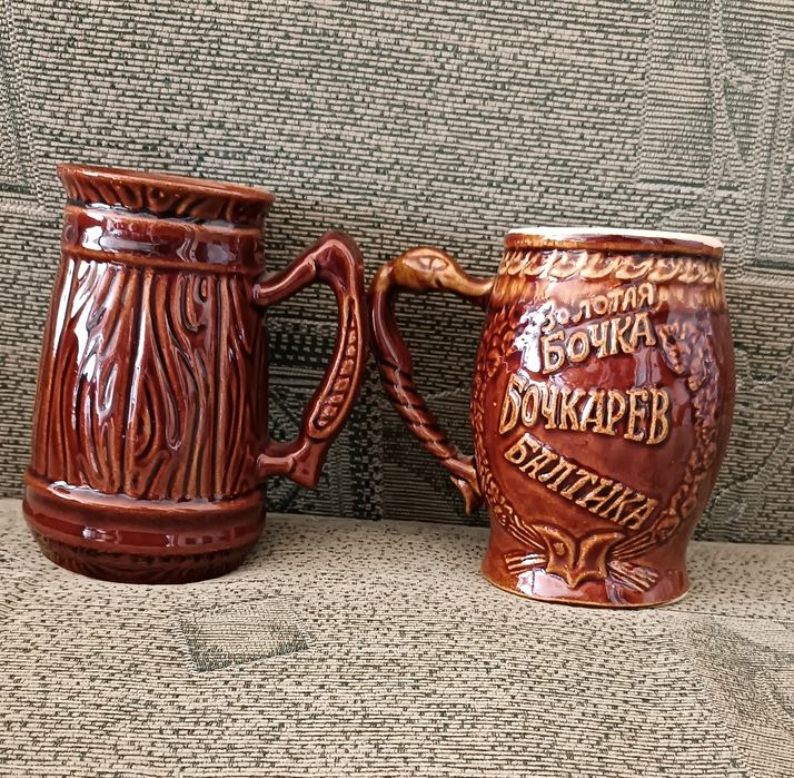 Керамическая пивная кружка.