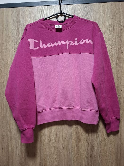 Różowa bluza champion XS 34 bez kaptura