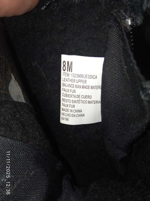 Нові Демісезонні Шкіряні Утеплені Чоботи Khombu 8M US/38 UA/25см з США