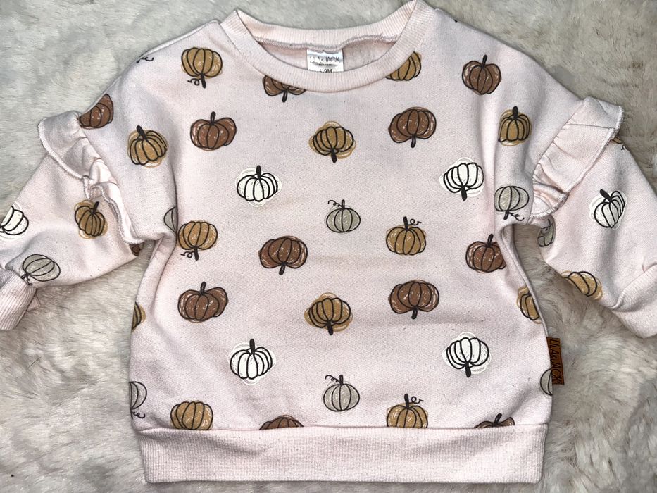 Bluza delikatny róż w dynie 6-9 mięs