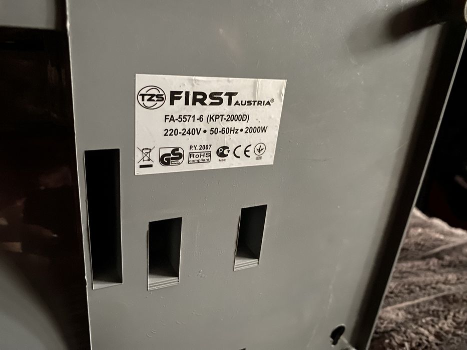 Обігрівач тепловентилятор FIRST FA-5571-6