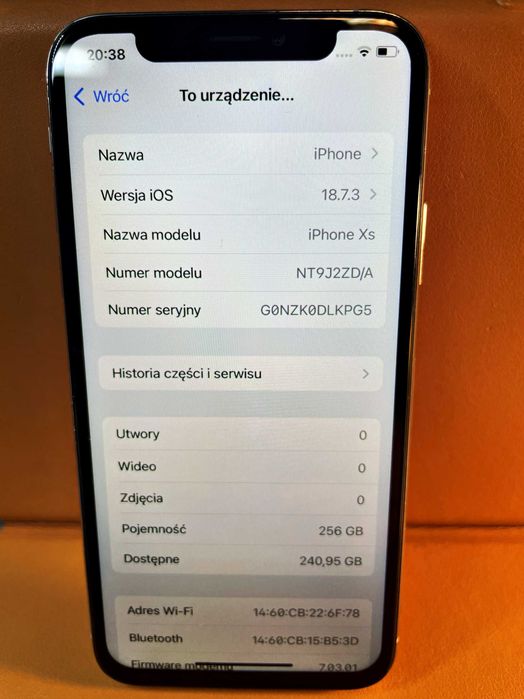 iPhone XS 256GB w bardzo ładnym stanie