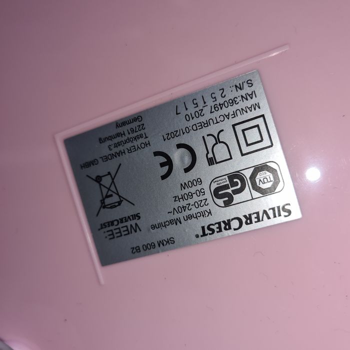 Планетарний міксер, тістоміс Silver Crest SKM600B6