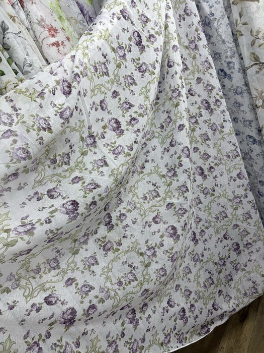 Тюль батист тюлі штори бамбук льон штори мікровелюр блекаут пошив