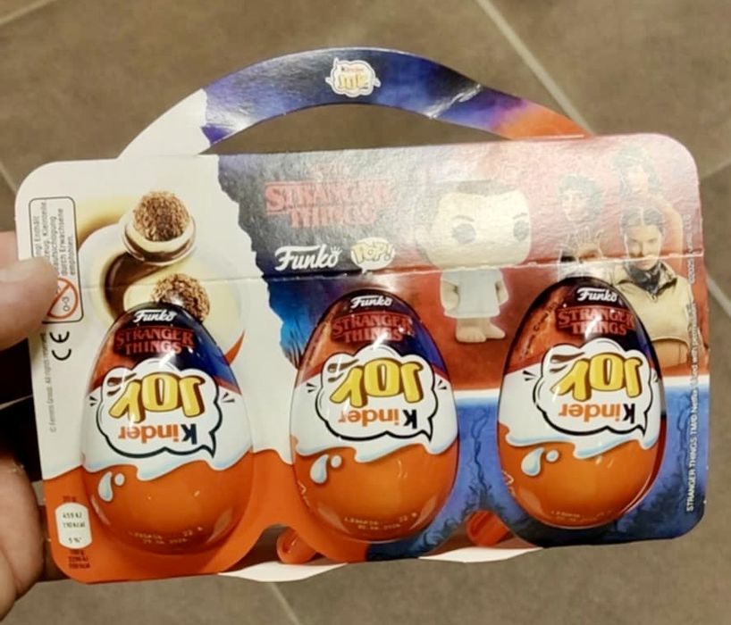Nowe niemieckie Kinder Joy Stranger Things 3-pack