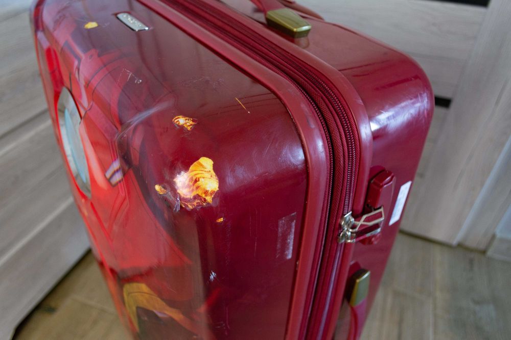Samsonite marvel iron man walizka czerwona