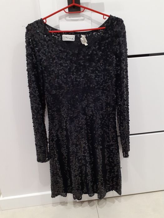 Sukienka czarna cekiny