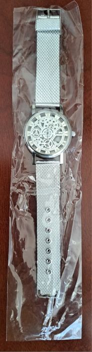 Relógio de Pulso todo prateado