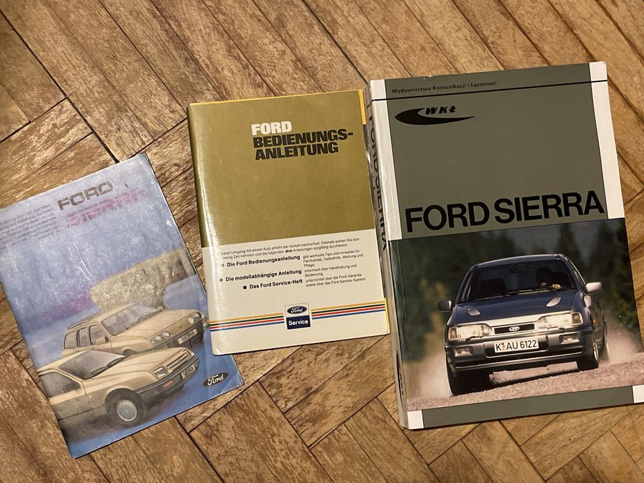 Ford sierra oryginalne instrukcje + książka napraw (PL)