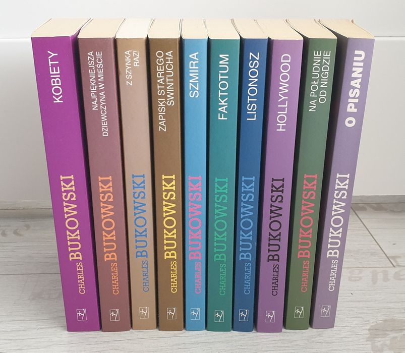 Zestaw 10 książek Charles Bukowski jak nowe gratis