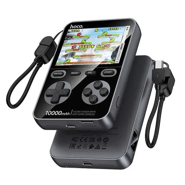Павербанк HOCOQ47 10000mAhвбуд.ігр.консоль швид.заряд.кабель Type-C