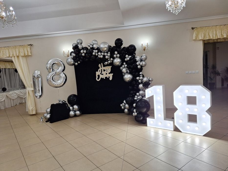 Napis LOVE Cyfra 18 , 30 , 40 , 50 led cyfry LED dekoracje
