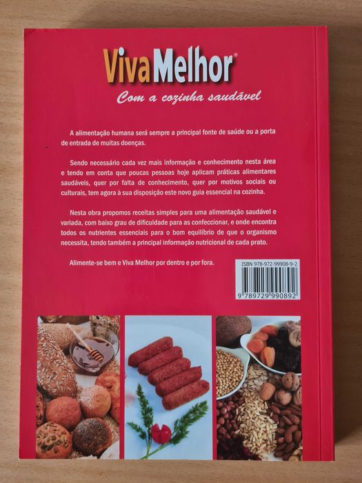 Livro "Viva Melhor com a Cozinha Saudável" de Sílvia Costa