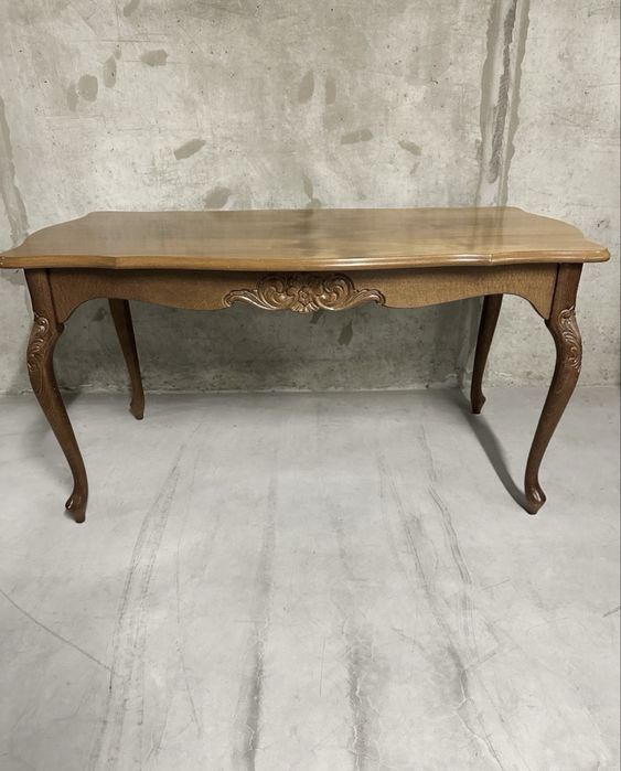 Vintage Ława kawowa Ludwikowska drewniana stół stolik