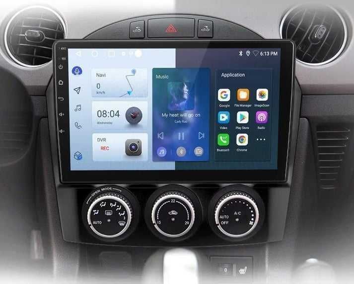 Mazda MX-5 2008–2015 – Radio Android 15 9" CarPlay Android Auto GPS Nawigacja Stacja Multimedialna WiFi Bluetooth PL 1GB/32GB