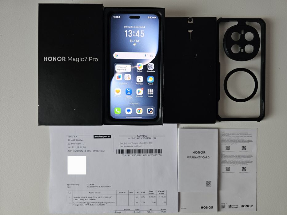 Honor Magic 7 Pro 12/512GB Black / Media Expert / Rok Gwarancji