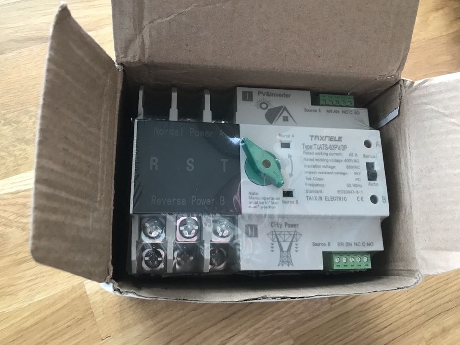 АВР taxnele 63PV/3P Автомат вводу резерву, автоматичний перемикач