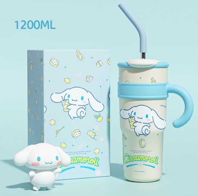 Tumbler/Garrafa Térmica Hello Kitty e Sario Original NOVO ENVIO GRÁTIS