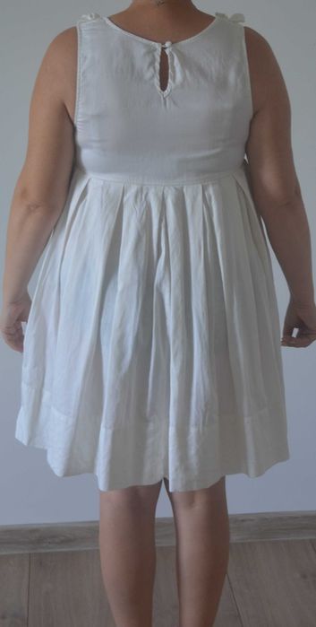 Biała letnia sukienka H&M rozm.40