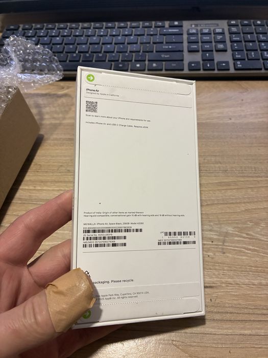 Iphone air 256 otwarty 6 mies temu lub zamienie na 17 pro