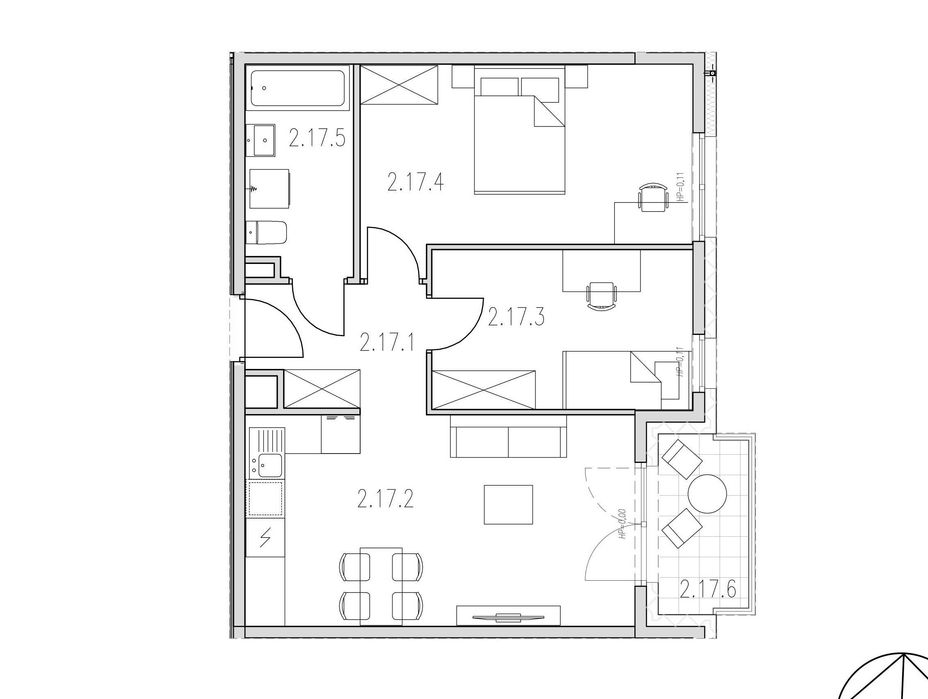 Nowoczesne 3 pokoje na granicy Krakowa | Bez PPC | 54,75 m²