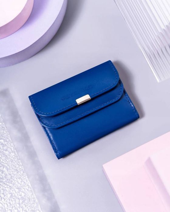 mały, skórzany portfel damski na zatrzask — peterson