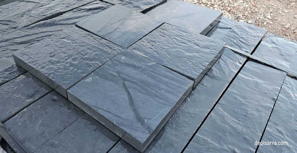 Kamień naturalny czarny łupek ozdobny