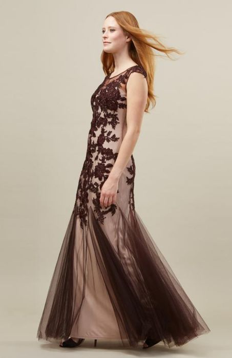 Вечернее платье кружево фатин Phase eight