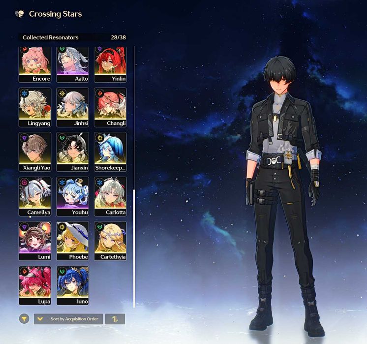 Аккаунт Wuthering Waves 80lvl топ прокачка персов 16 лег+16 сигн почта