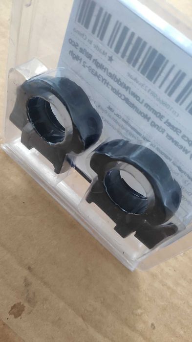 Кільця стальні швидкоз"ємні на трубу приціла 30 мм