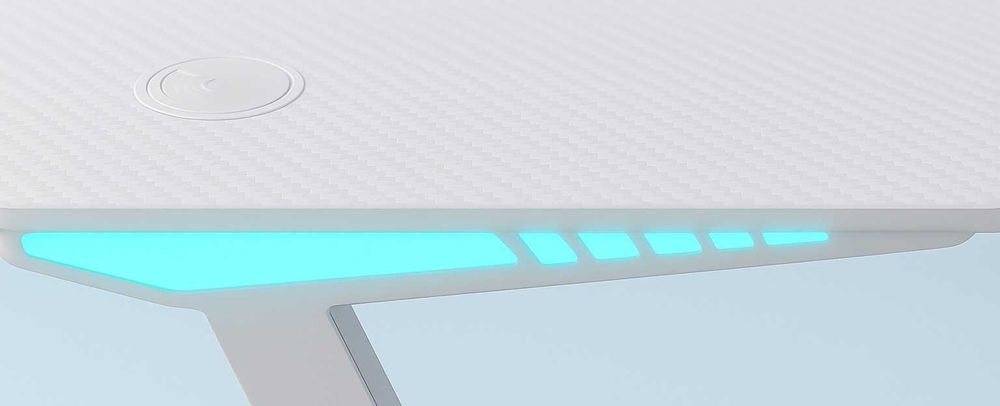 Biurko Gamingowe Komputerowe Stół dla Gracza Nowoczesne LED 120cm BG04