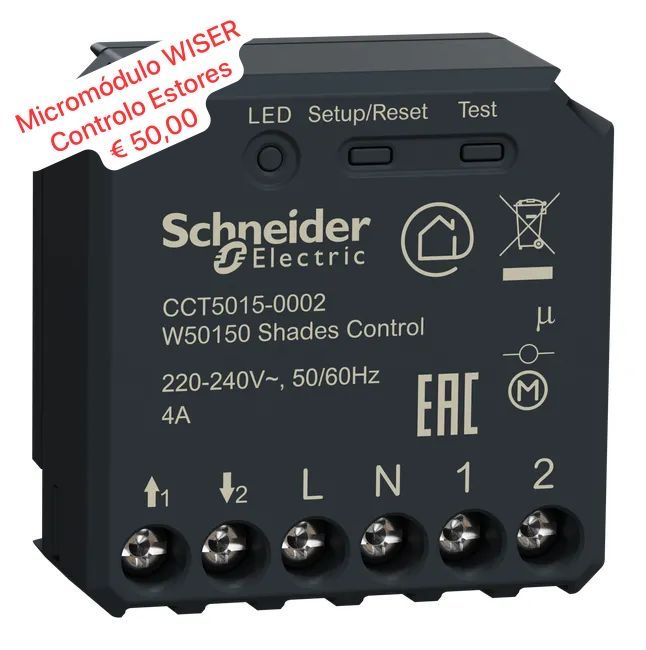 Wiser Schneider Micro Module SHADE CONTROL / LIGHTING / SWITCH64552551339523122