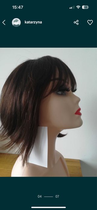 Peruka naturalna bob