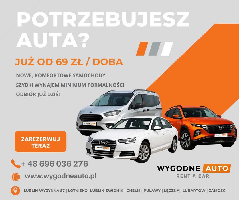 Wynajem samochodu, Wypożyczalnia aut,  Darmowy samochód z OC Sprawcy