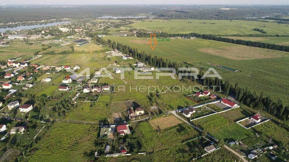 Фасад 212м! Ділянка 2,4 га під БІЗНЕС у Забір’ї. Траса Боярка-Жорнівка