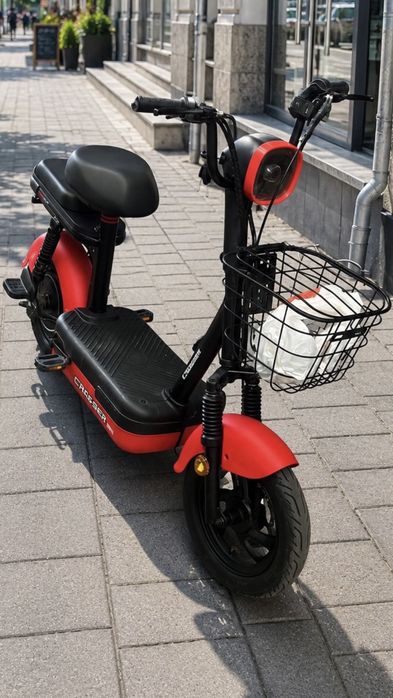 Электромопед  Crosser Mini 450w гелевый мини скутер power Bike электро велосипед