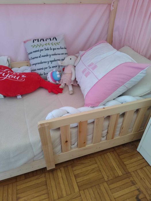 Cama Montessori 160*80 como nova colchão incluído