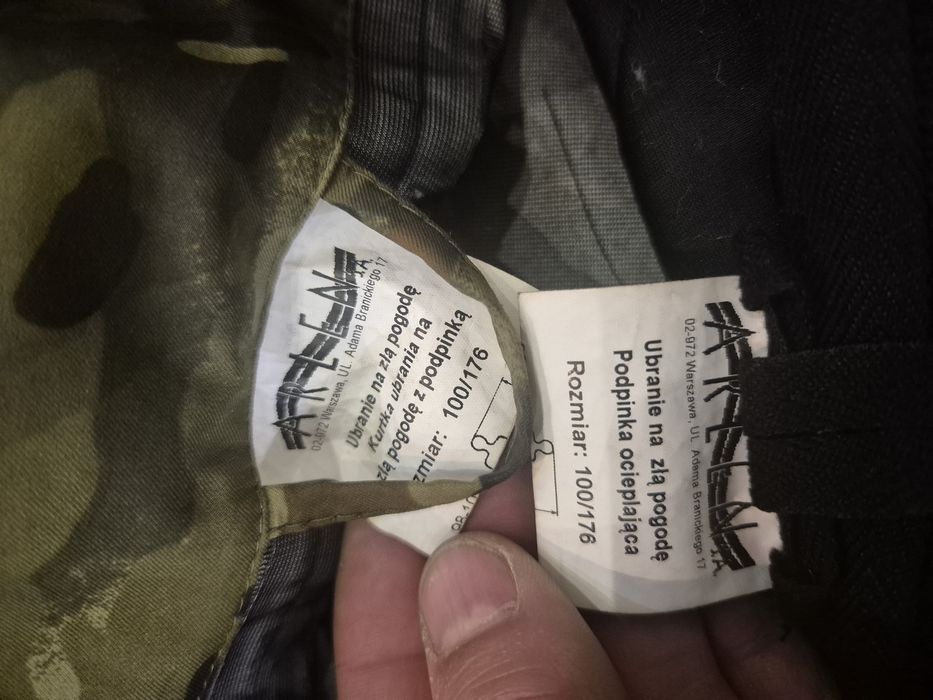 Ubranie na złą pogodę 176 Straz Graniczna