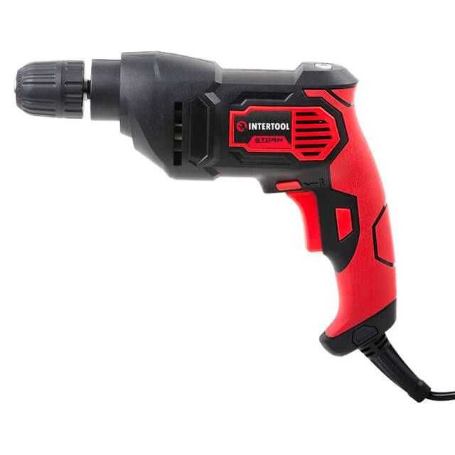 Дрель INTERTOOL WT-0115 быстрозажимной патрон реверс 500Вт 0.8-10мм