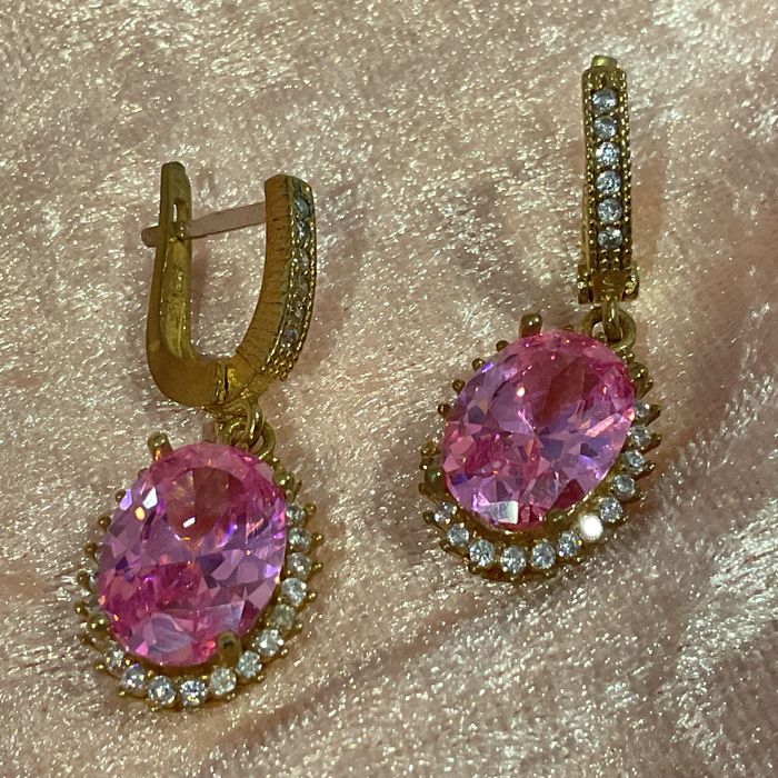 Brincos prata banho ouro 3,5 cm./ outros anúncios abaixo