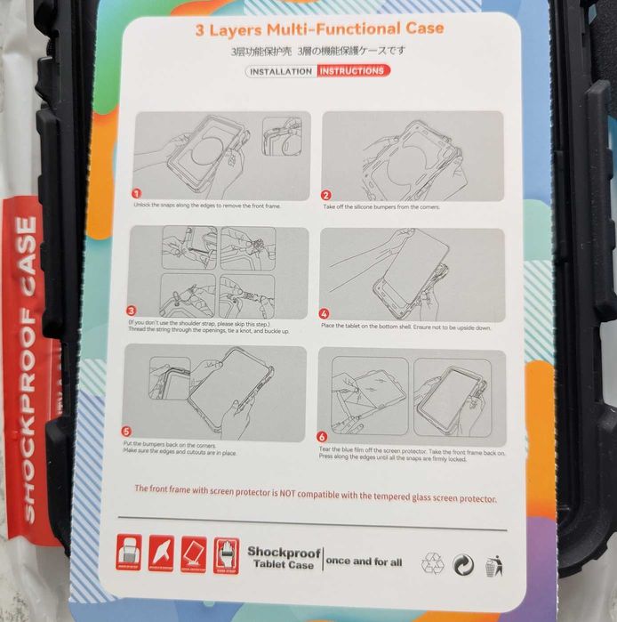 Протиударний чохол 3 слої підставка apple iPad mini 6 8.3"