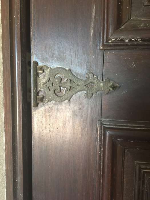 Sucupira-Porta c/ fechadura segurança-maciça de sucupira com ferragens