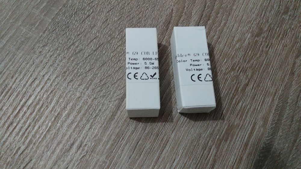 Lampadas Mudder 5.5W G9 COB LED AC 86V-365V 360 graus (2 unidades)