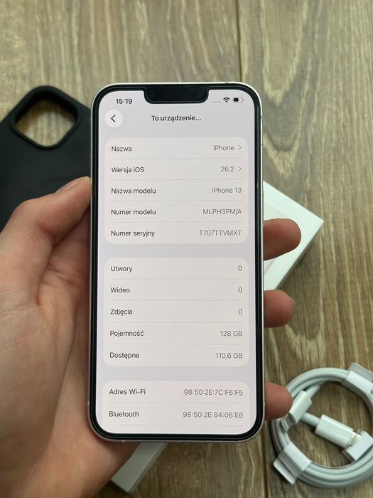 Apple iPhone 13 128gb - Zestaw - Bateria 100% - piękny