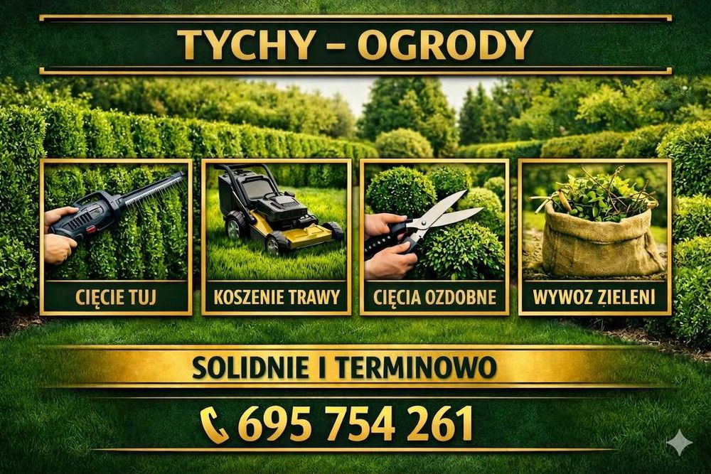 Tuje - Ciecia - Koszenie - Tychy - Szybkie terminy